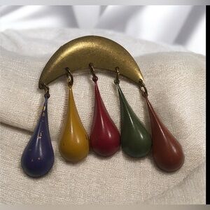 LAST CHANCE 🔥 Vintage Costume Signed “ Voice “ Brooch #6149